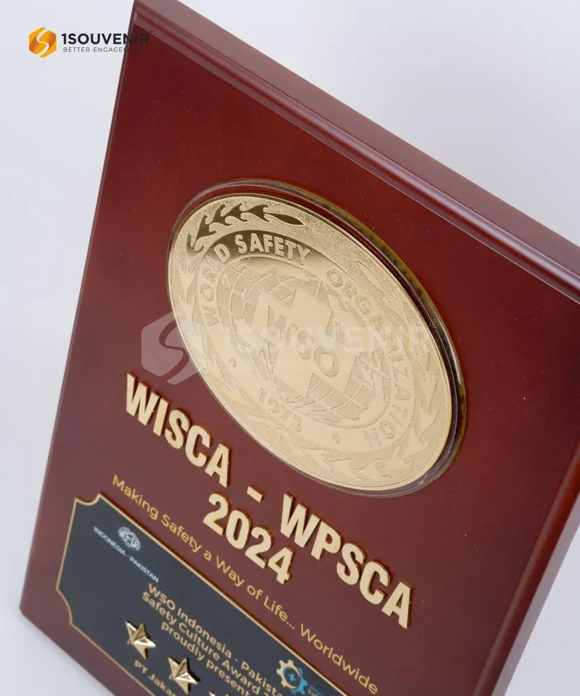 DETAIL-PK452 Wooden Plaque of WSO Indonesia