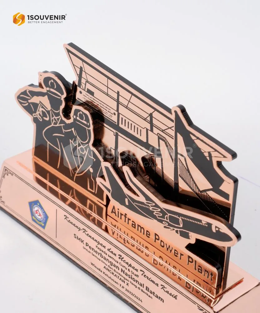 DETAIL-PL258 Metal Plaque for the Aviation Vocational School