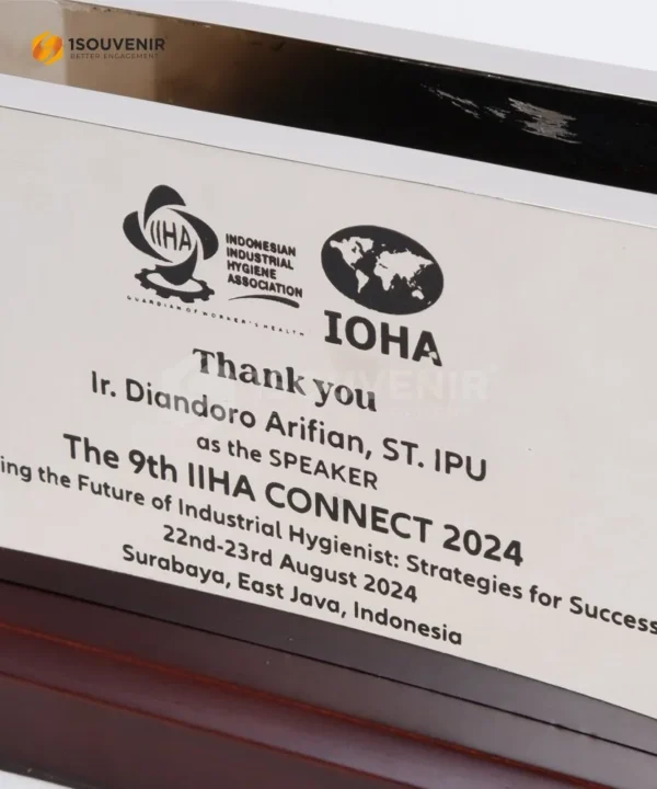 DETAIL-PL276 Metal Plaque of The 9th IIHA Connect