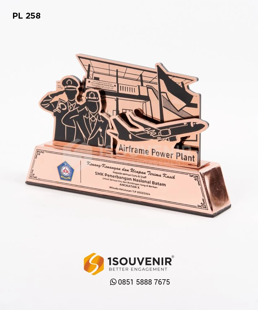 PL258 Metal Plaque for the Aviation Vocational School
