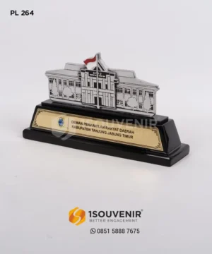 PL264 Metal Plaque of the Regional House of Representatives Building (DPRD)