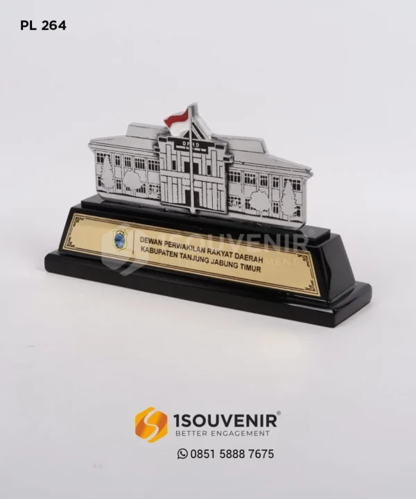 PL264 Metal Plaque of the Regional House of Representatives Building (DPRD)
