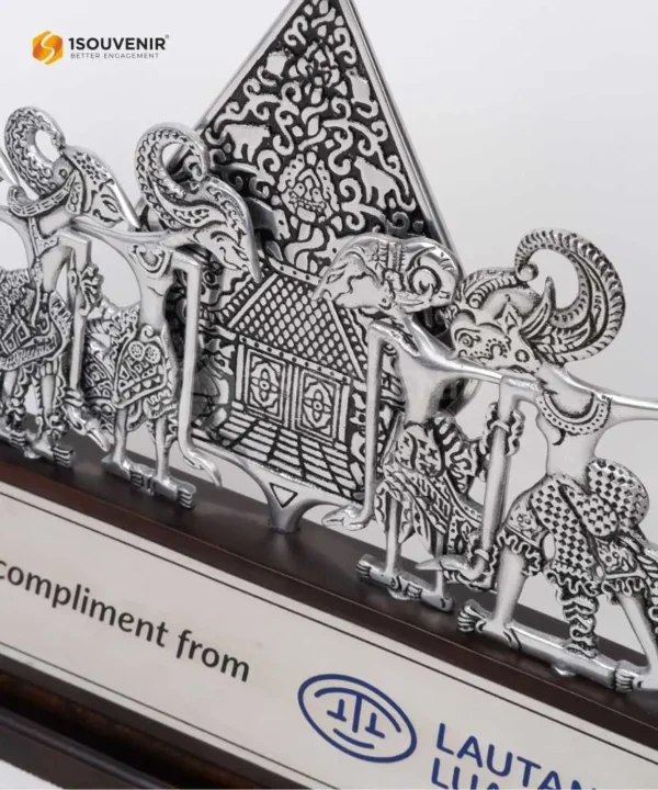 DETAIL-PL281 Metal Plaque Lautan Emas