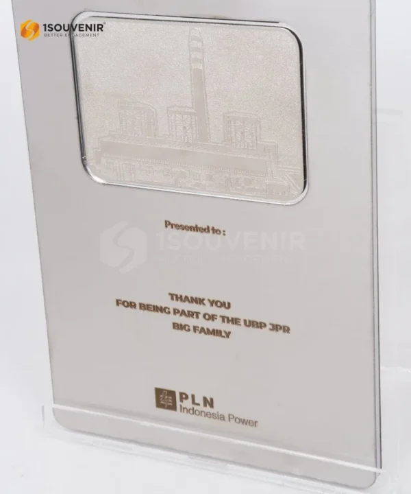 DETAIL-PL296 Metal Plaque PLN Indonesia Power