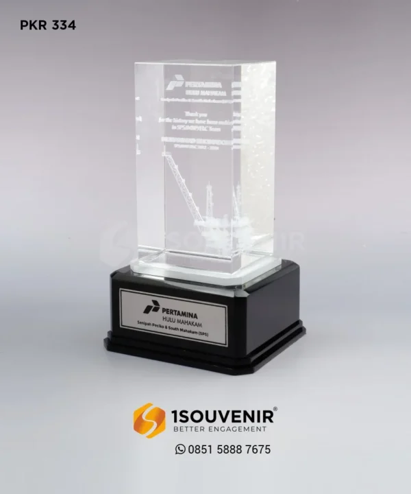 PKR334 Crystal Plaque Pertamina Hulu Mahakam