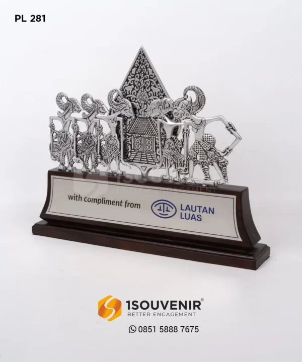 PL281 Metal Plaque Lautan Emas