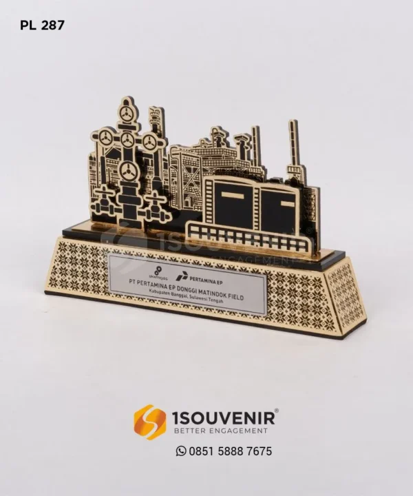 PL287 Metal Plaque Pertamina EP Donggi