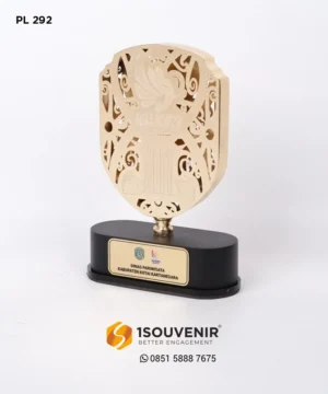 PL292 Metal Plaque Dinas Pariwisata Kutai
