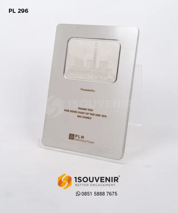 PL296 Metal Plaque PLN Indonesia Power