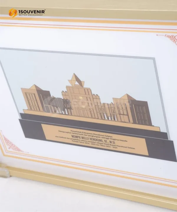 DETAIL-PF248 Frame Plaque Regent of Manokwari