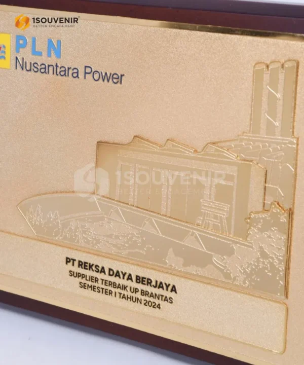 DETAIL2-PK489 Wooden Plaque PLN Pusat Sertifikasi
