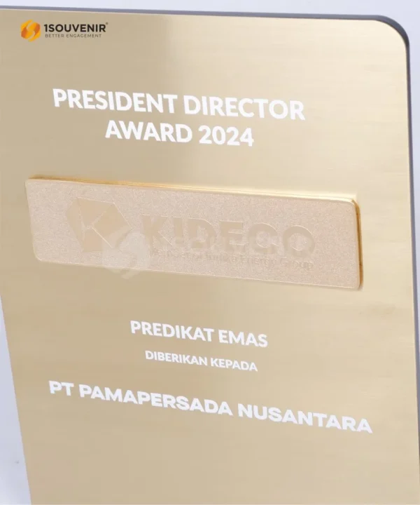 DETAIL-PL303 Metal Plaque President Director Award