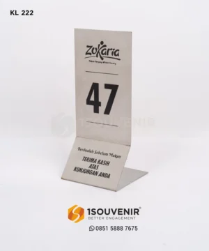 KJ222 Metal Craft Table Number Zukaria