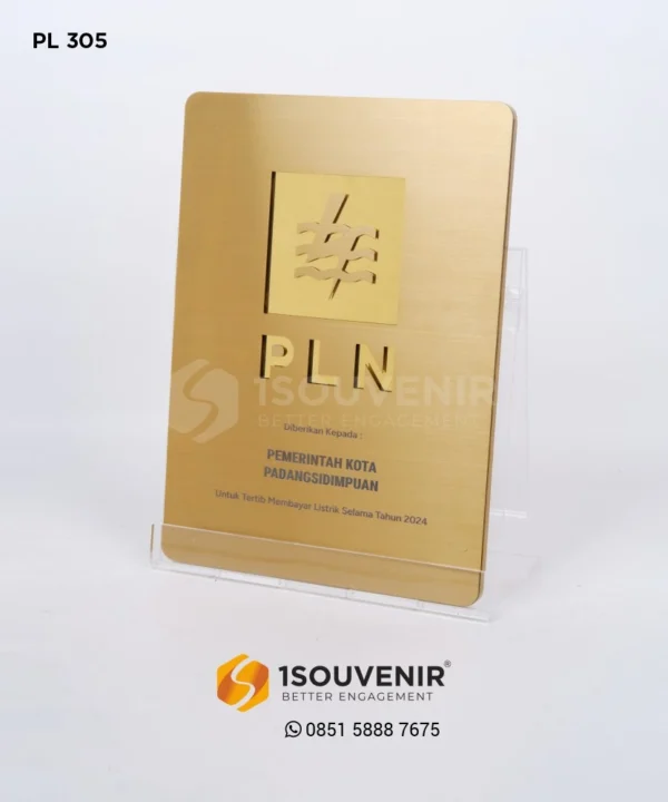 PL305 Metal Plaque PLN UP3 Sumut