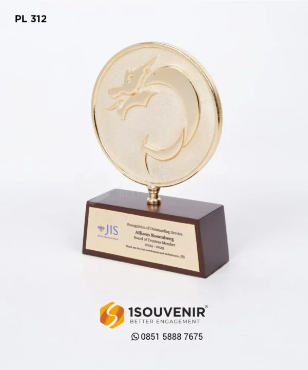 PL312 Metal Plaque Jakarta Intercultural School