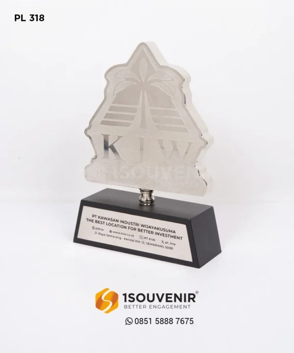 PL318 Metal Plaque Kawasan Industri Wjiayakusuma