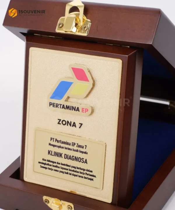 DETAIL-PK523 Wooden Plaque Pertamina EP Cirebon