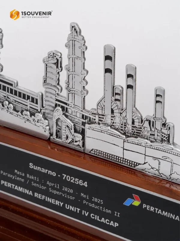 DETAIL-PL325 Metal Plaque Pertamina Refinery Cilacap