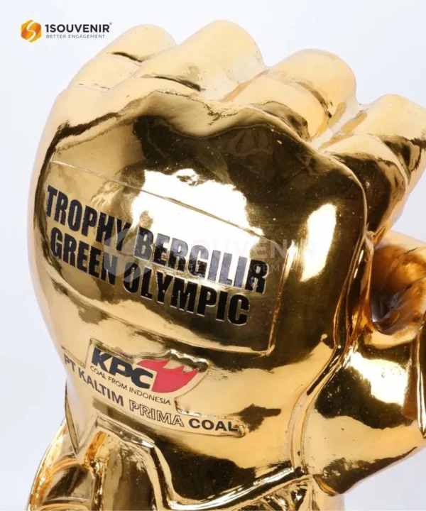DETAIL-TB249 Trophy Green Olympic KPC