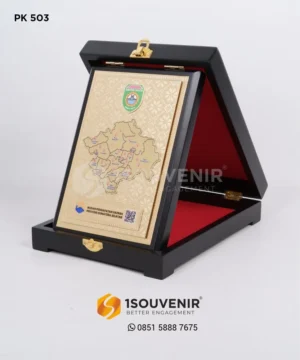 PK503 Wooden Plaque Bapenda Sumatera Selatan