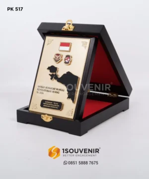 PK517 Wooden Plaque Satgas Kopasgat Pamtas