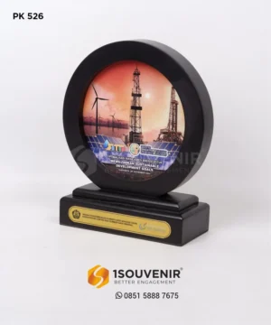 Wooden Plaque Human Resources Development Agency (BPSDM), Ministry of Energy and Mineral Resources & PT PEM Akamigas