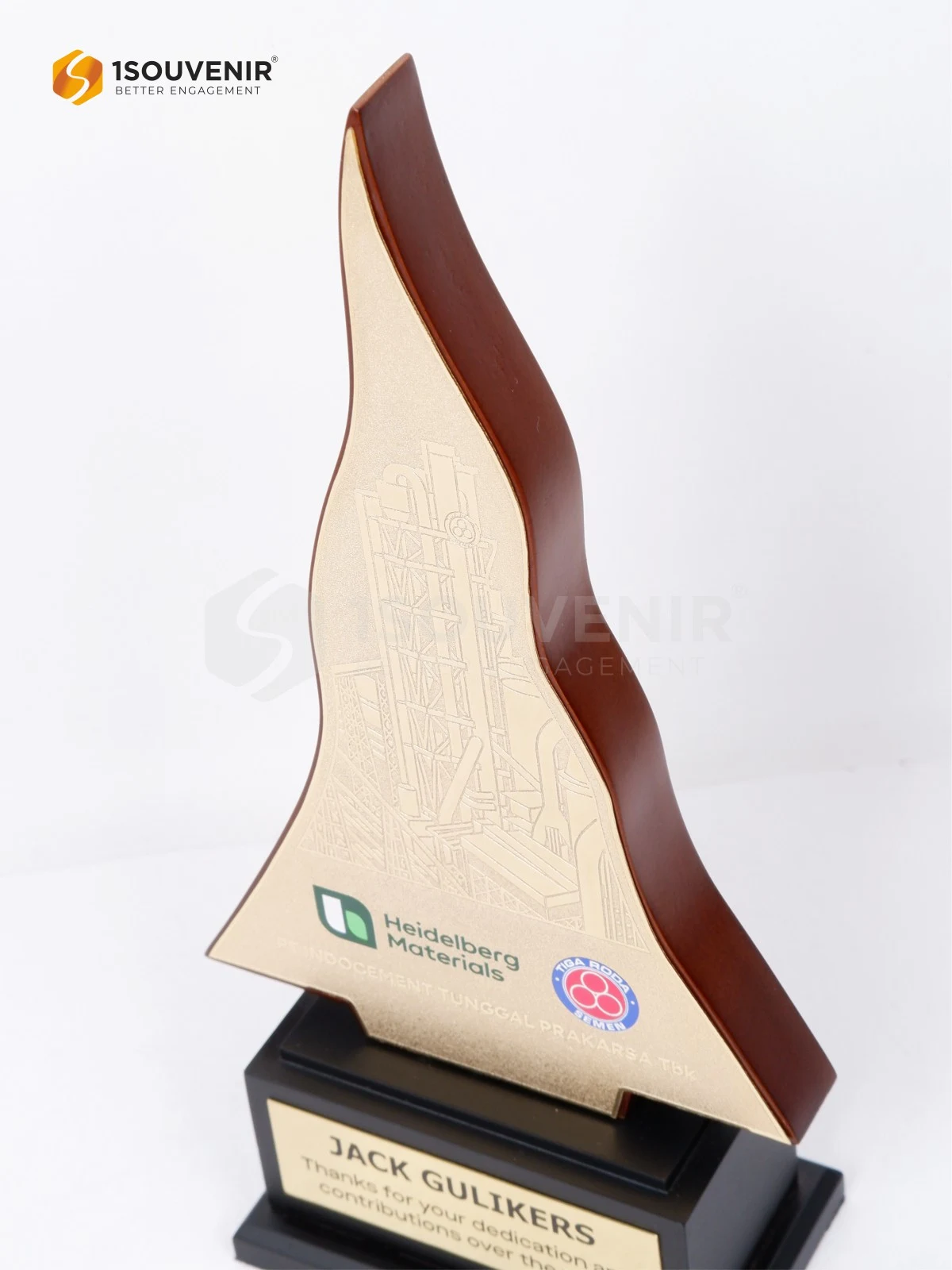 DETAIL-PK593 Wooden Plaque Indocement Tunggal Perkasa