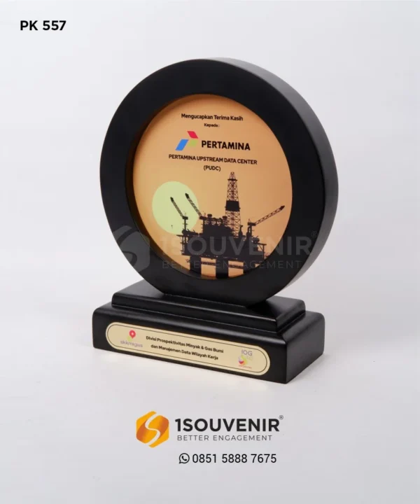 PK557 Wooden Plaque Pertamina PUDC