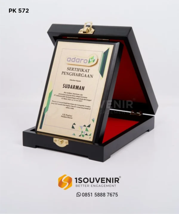 PK572 Wooden Plaque Indonesia Bulk Terminal