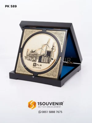 PK589 Wooden Plaque PLN Jawa Barat