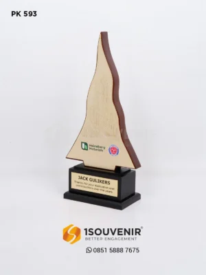 PK593 Wooden Plaque Indocement Tunggal Perkasa