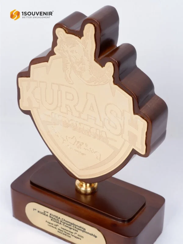 DETAIL-PK600 Wooden Plaque Kurash Indonesia
