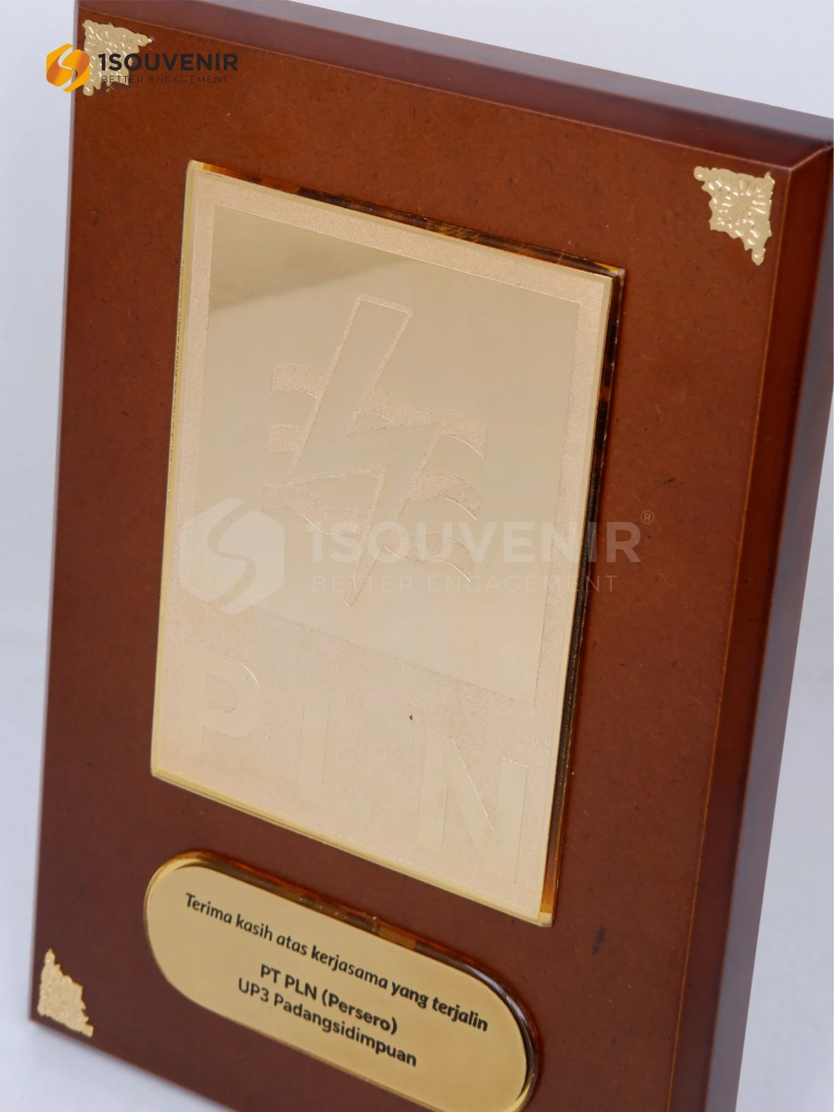 DETAIL-PK608 Wooden Plaque PLN UP3 Padangsidimpuan