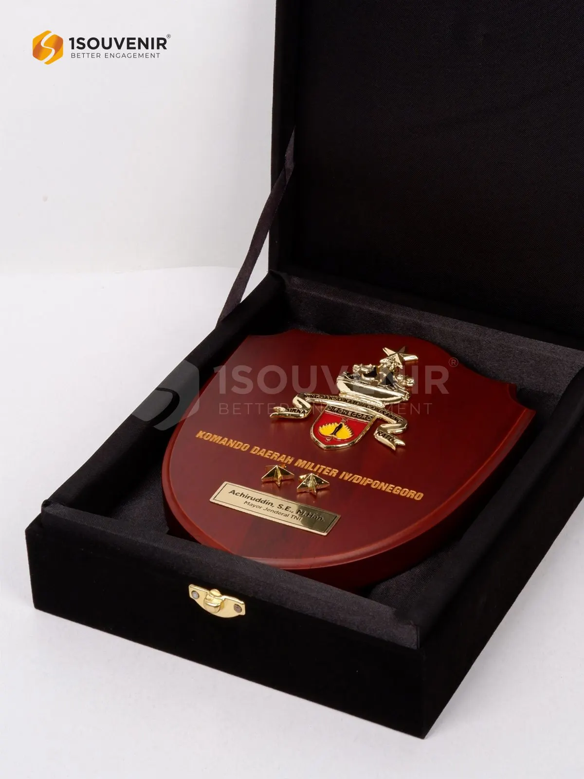 DETAIL2-PK606 Wooden Plaque Komando Daerah Militer IV