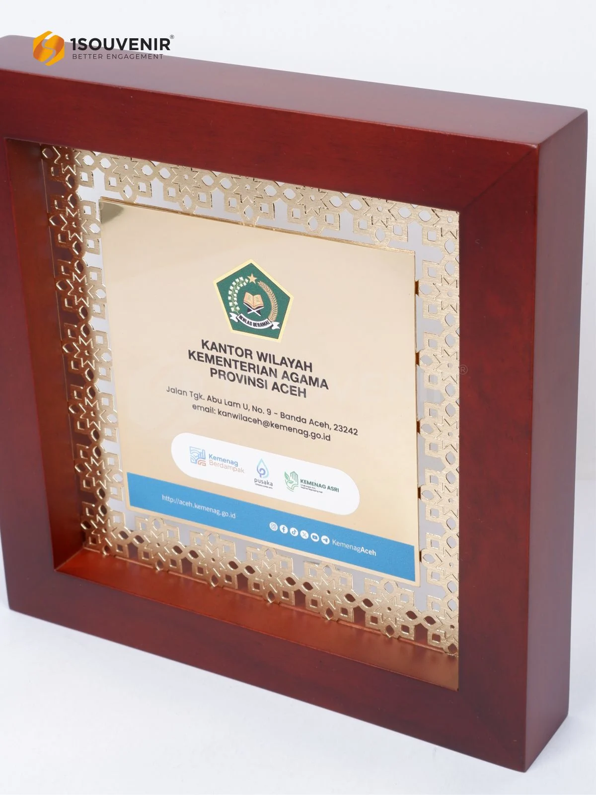 DETAIL-PF294 Frame Plaque Aceh Ministry of Religion