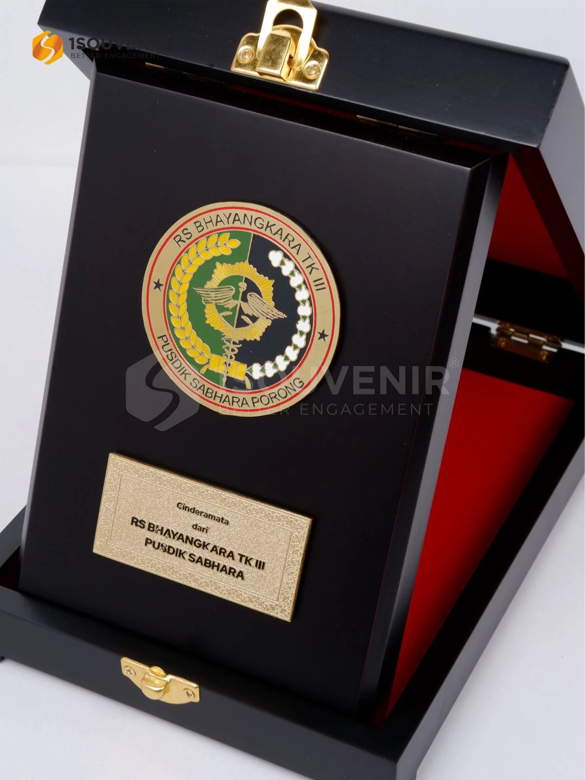 DETAIL-PK628 Wooden Plaque RS Bhayangkara