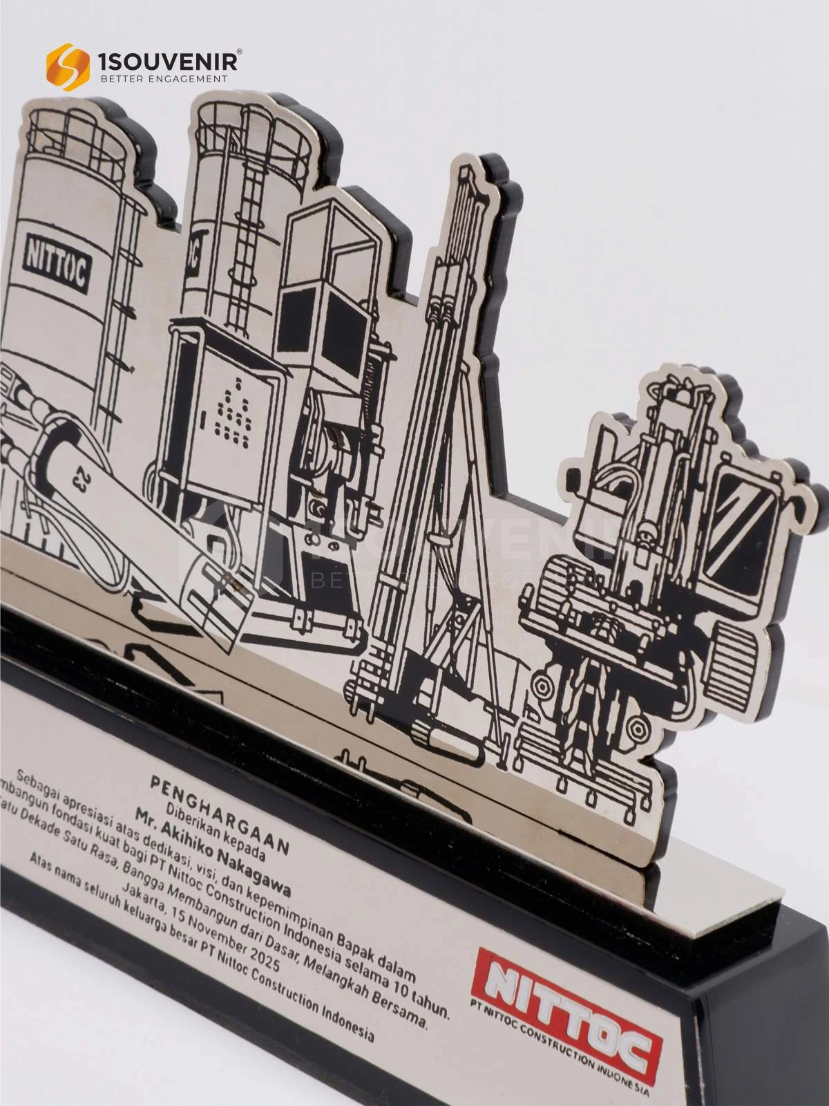 DETAIL-PL344 Metal Plaque Nittoc Contruction Indonesia