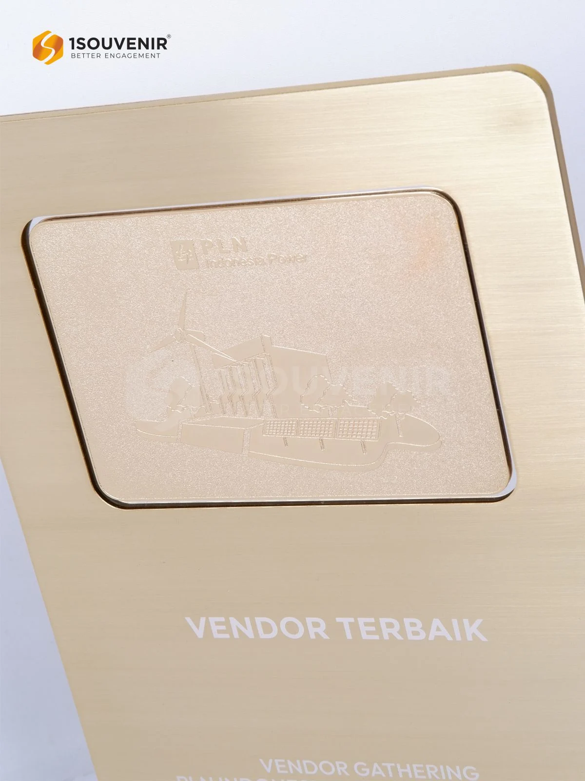 DETAIL-PL348 Metal Plaque Vendor Gathering PLN