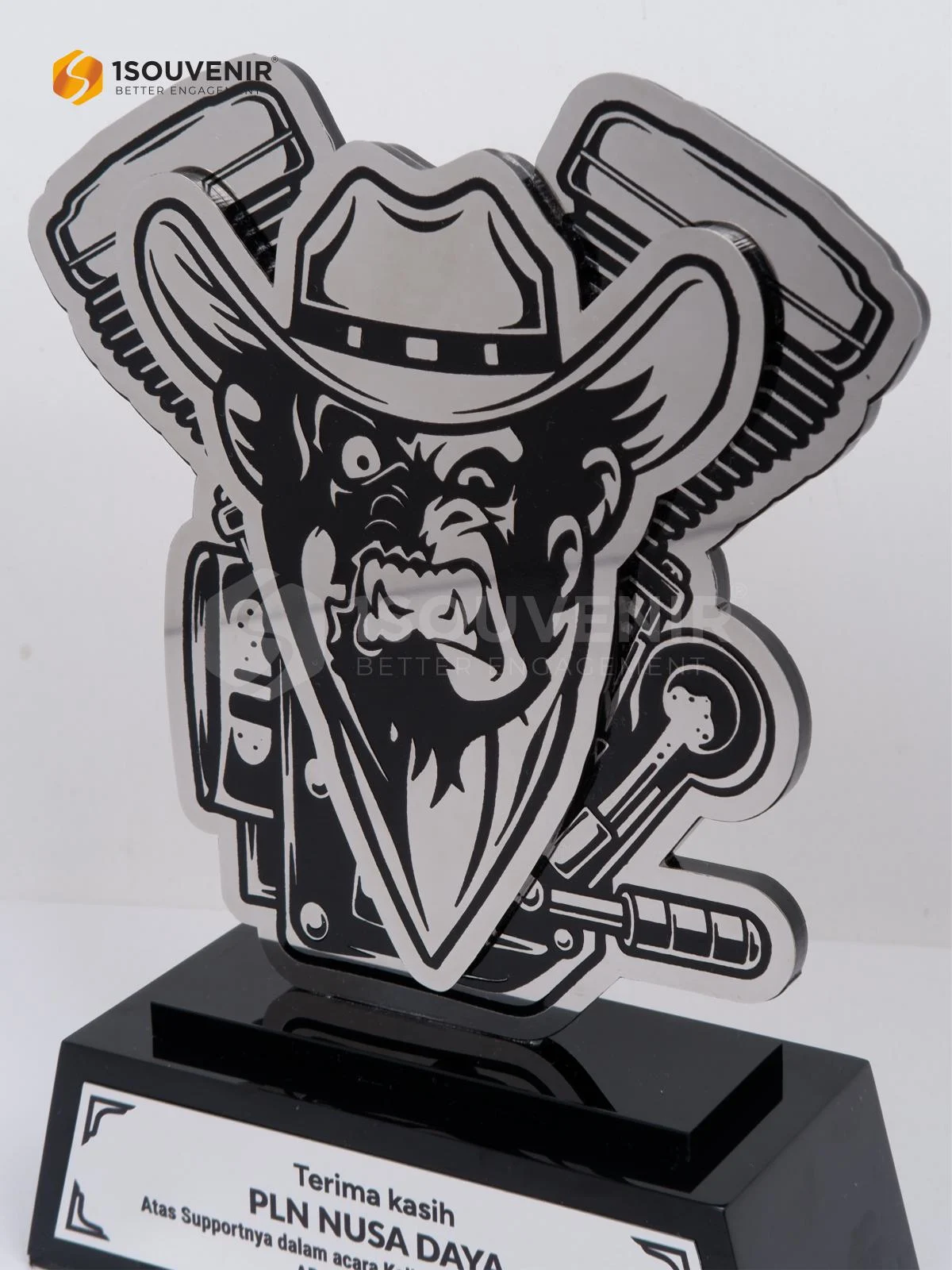 DETAIL-PL350 Metal Plaque Kalimantan Bike Week