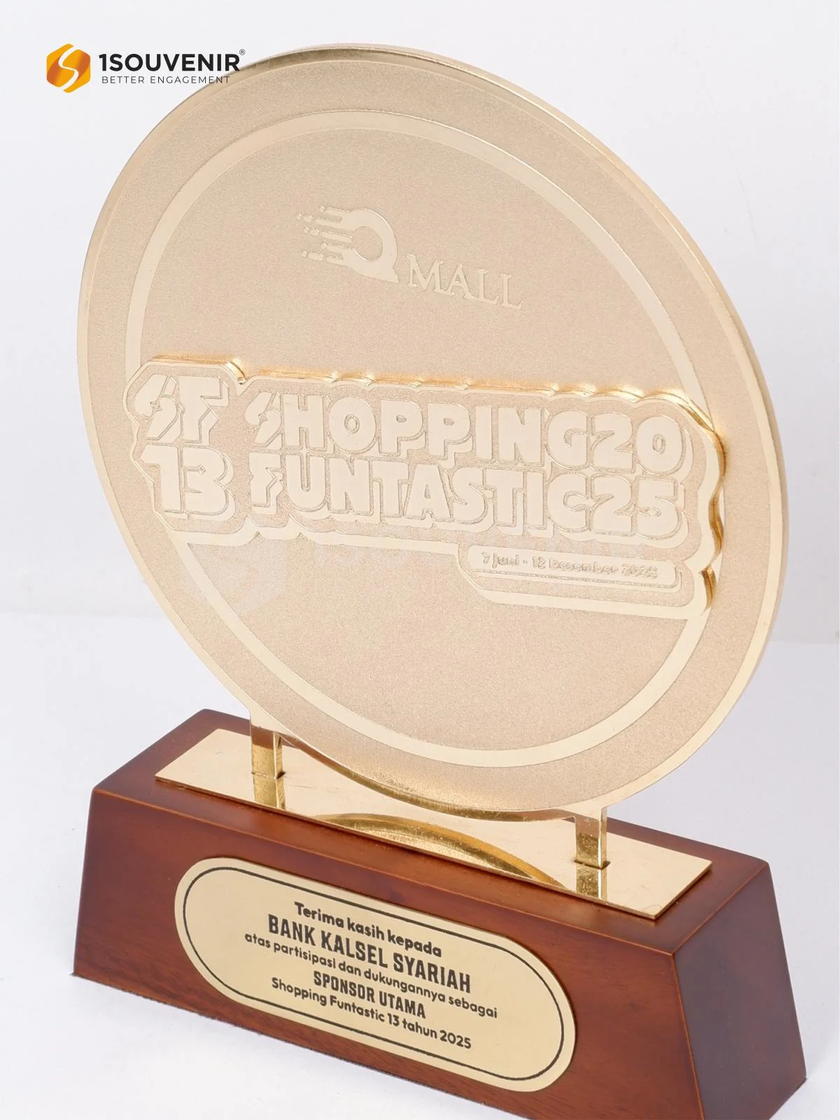 DETAIL-PL357 Metal Plaque Shopping Funtastic