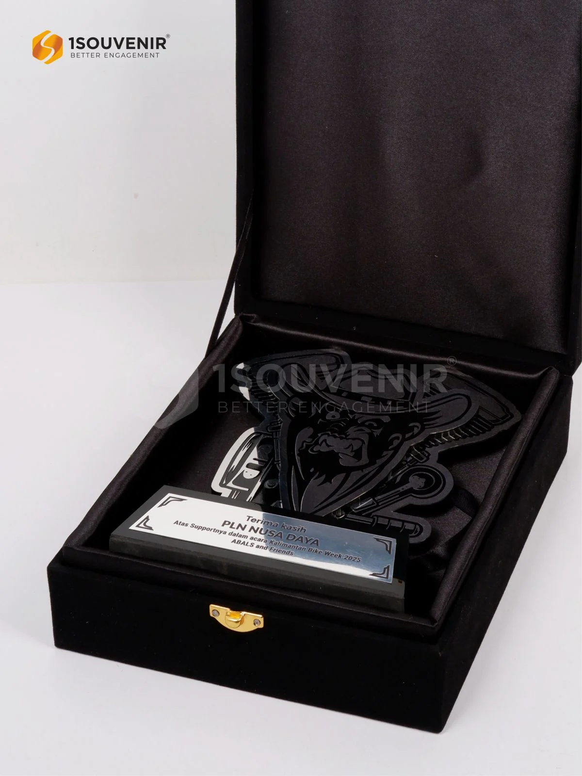 DETAIL2-PL350 Metal Plaque Kalimantan Bike Week