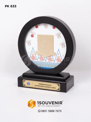 PK633 Wooden Plaque Jakarta City Administration