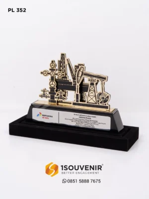 PL352 Metal Plaque Pertamina EP Cepu