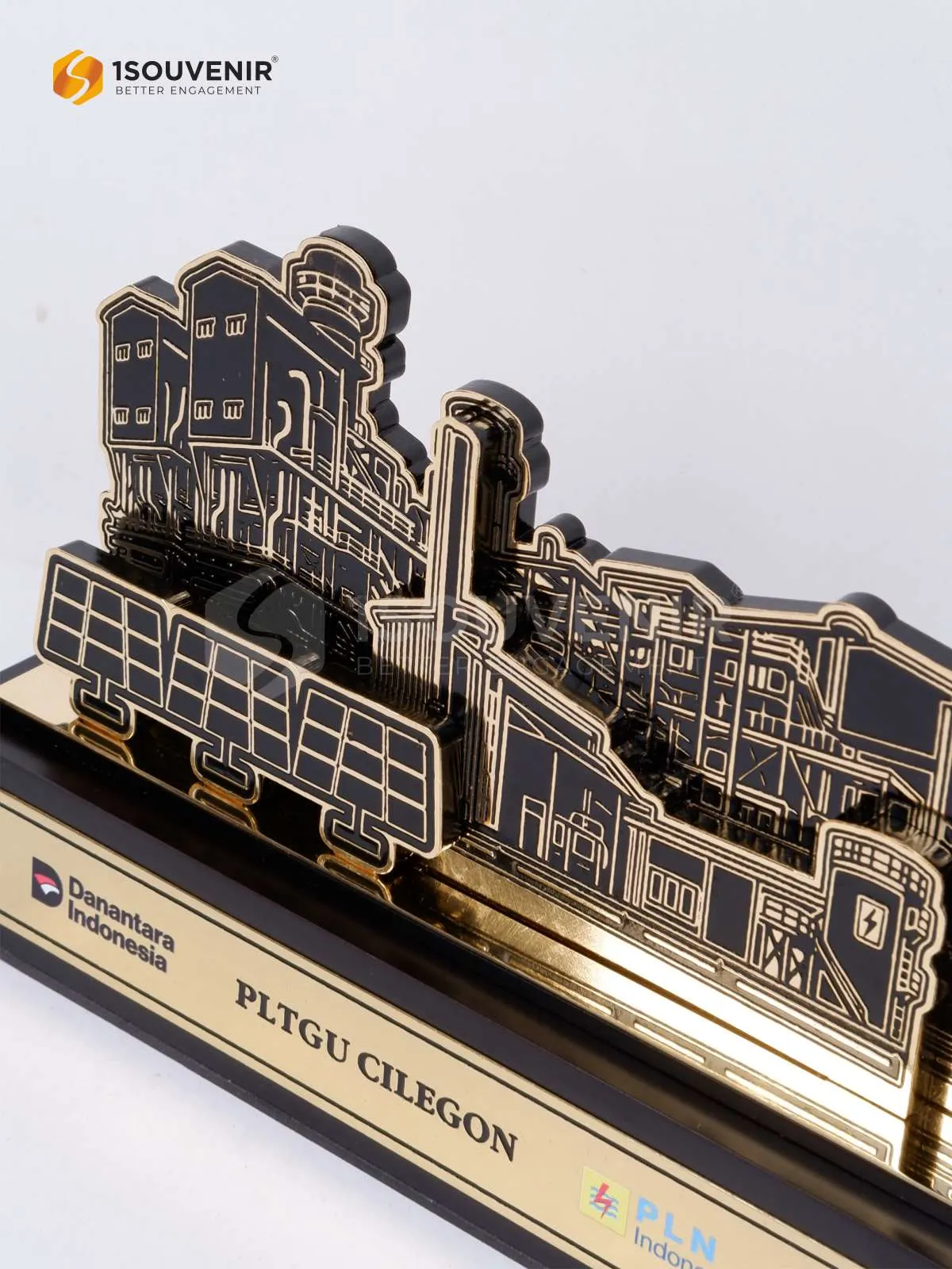 DETAIL-PL358 Metal Plaque PLTGU Cilegon