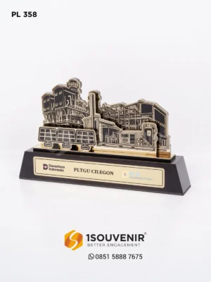 PL358 Metal Plaque PLTGU Cilegon