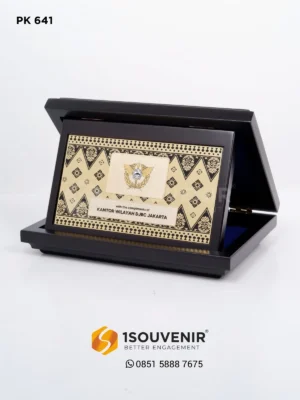 PK641 Wooden Plaque DJBC Jakarta