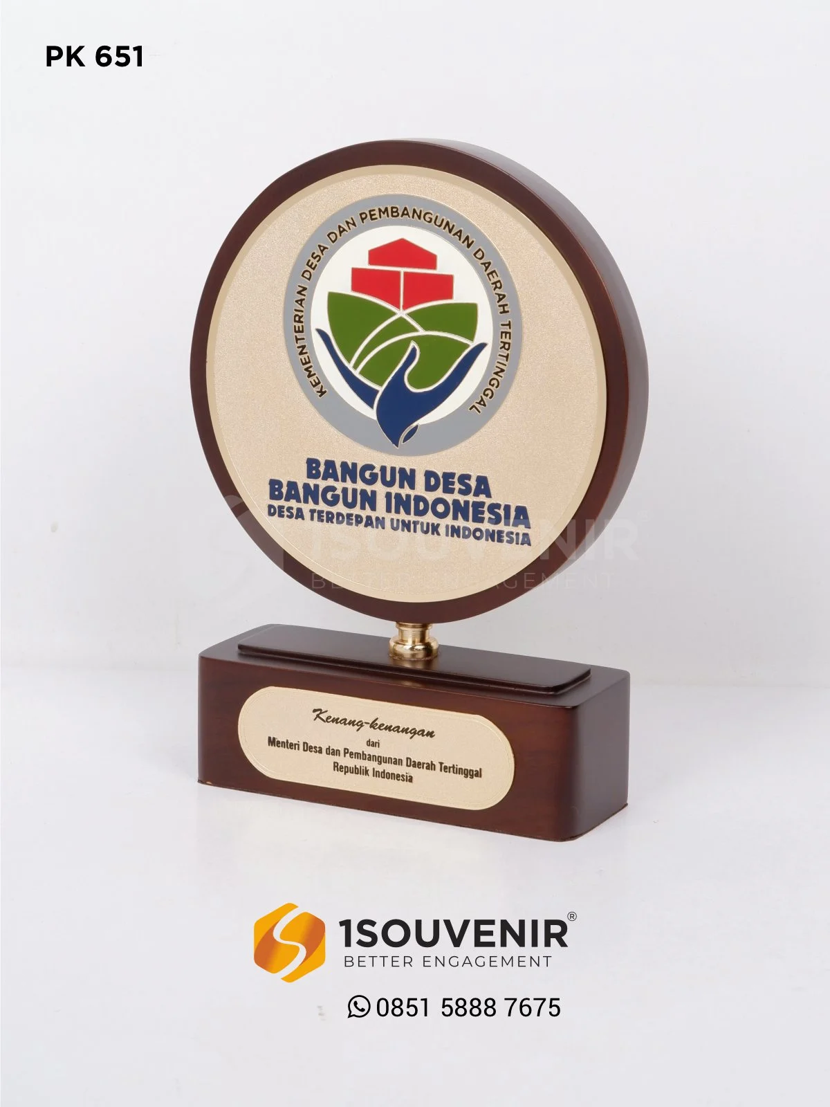 PK651 Wooden Plaque Bangun Desa