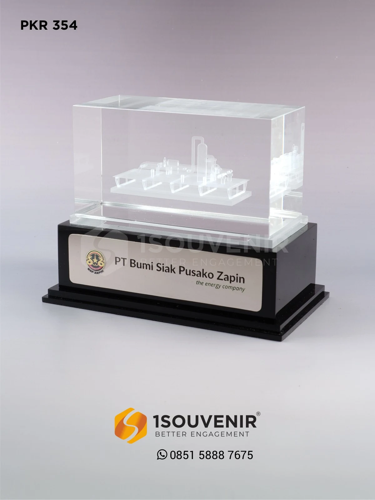 PKR354 Crystal Plaque Bumi Siak