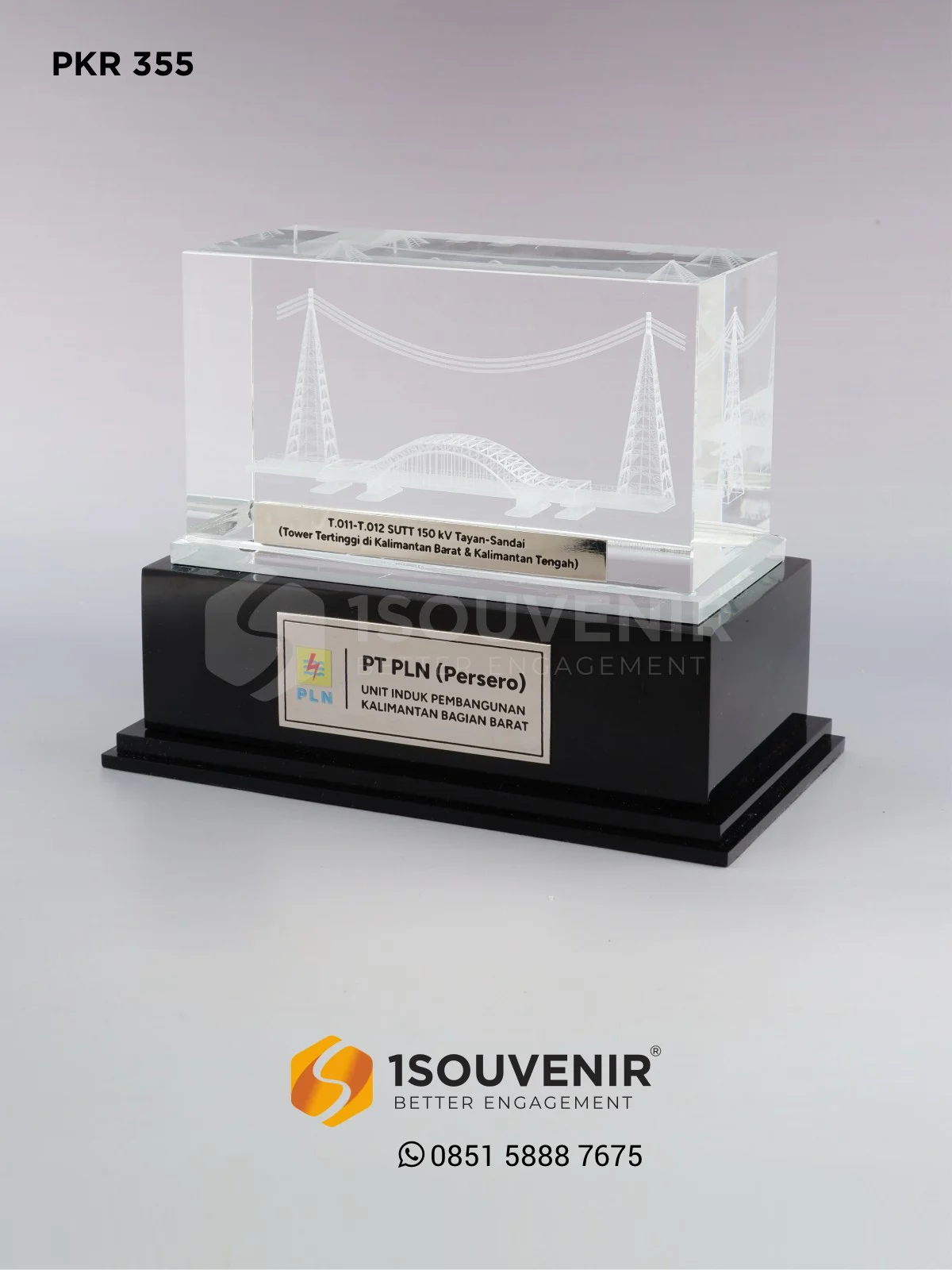 PKR355 Crystal Plaque PLN UIP Kalbagbar